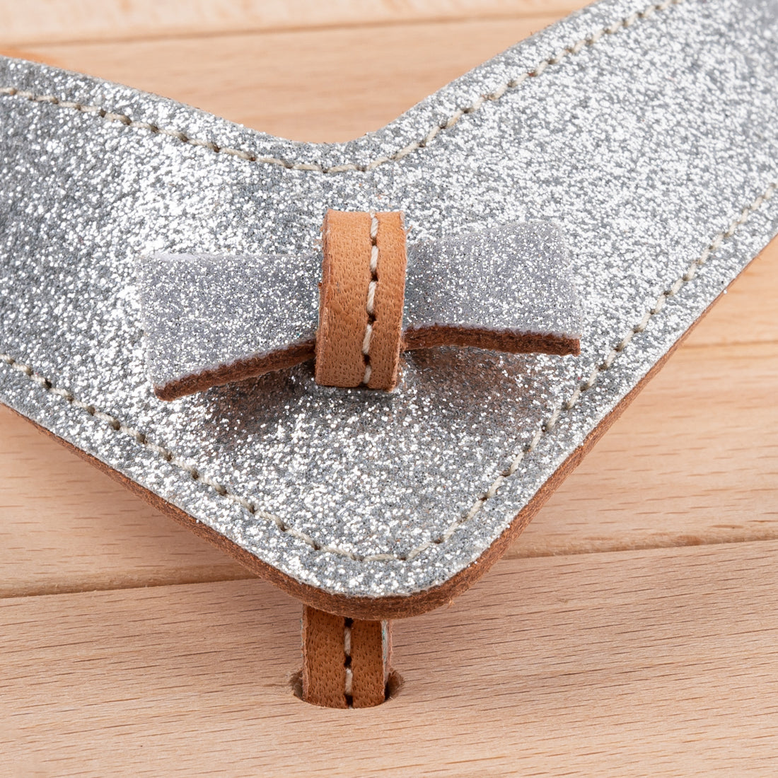 Tong de Luxe en Bois, Etincelle d'argent