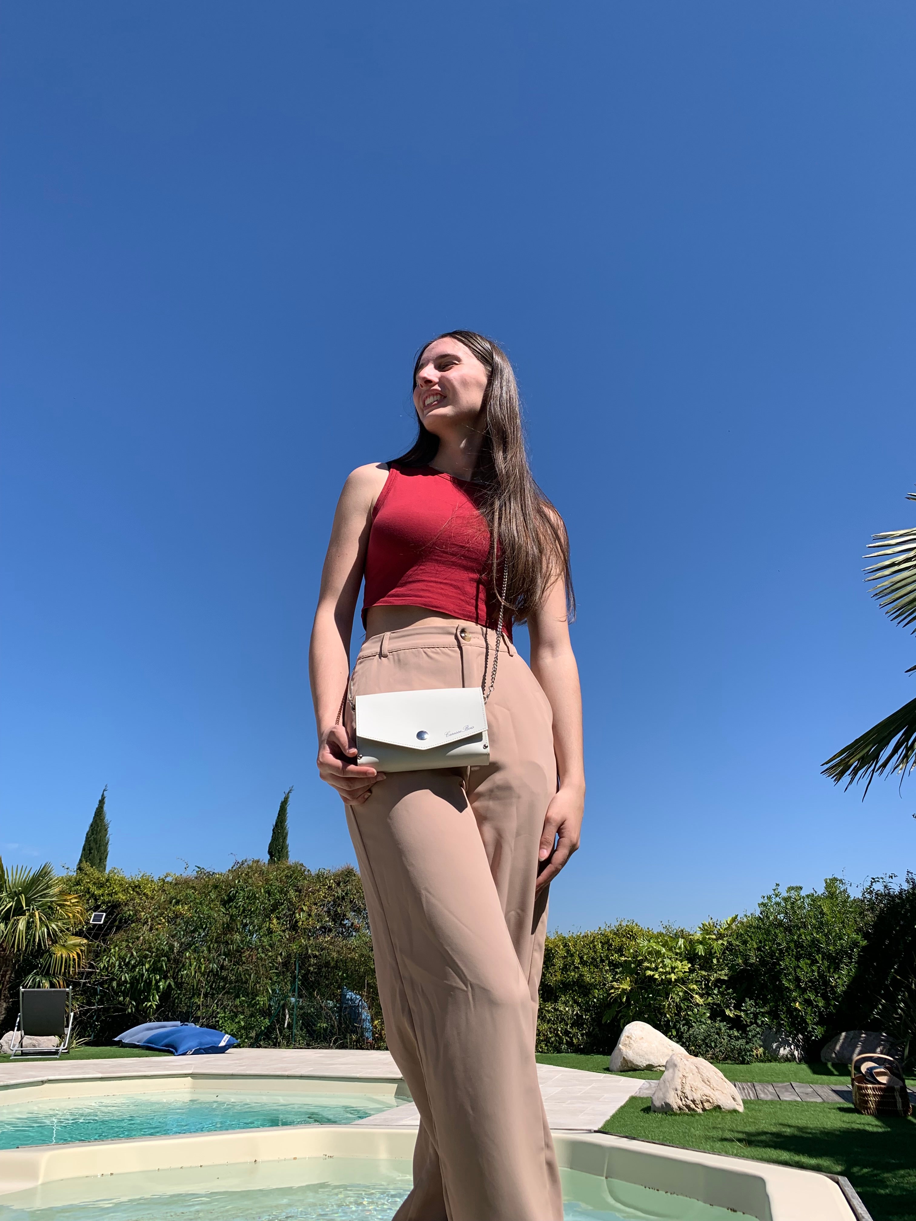 Sac à main de Luxe en Bois, Blanc mariage